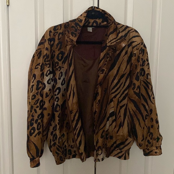 Silk leopard print jacket - Picture 1 of 4